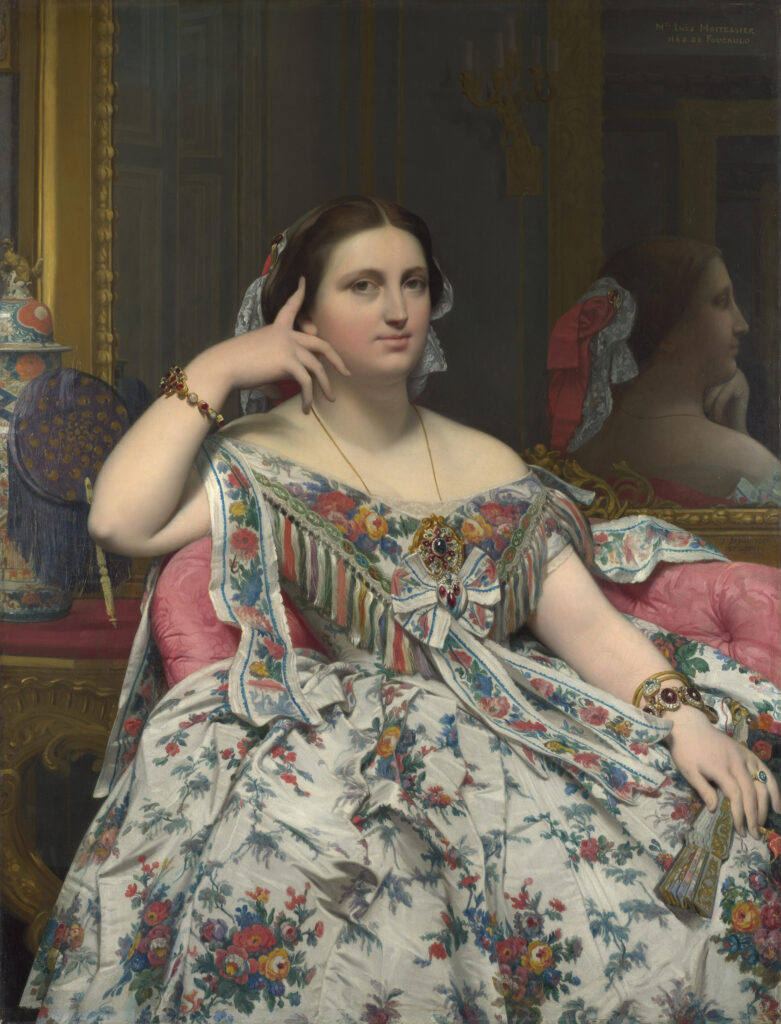 Madame Moitessier, (Jean-Auguste-Dominique) Ingres (1780 – 1867), oil, 184...London.